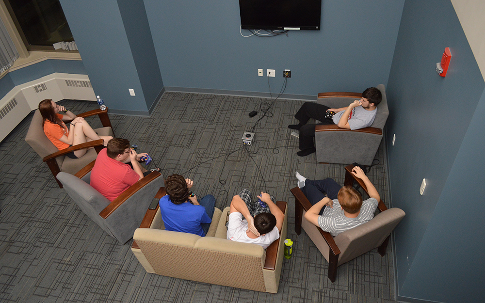 Students in the common area