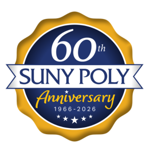 60th anniversary suny poly 1966-2026 logo