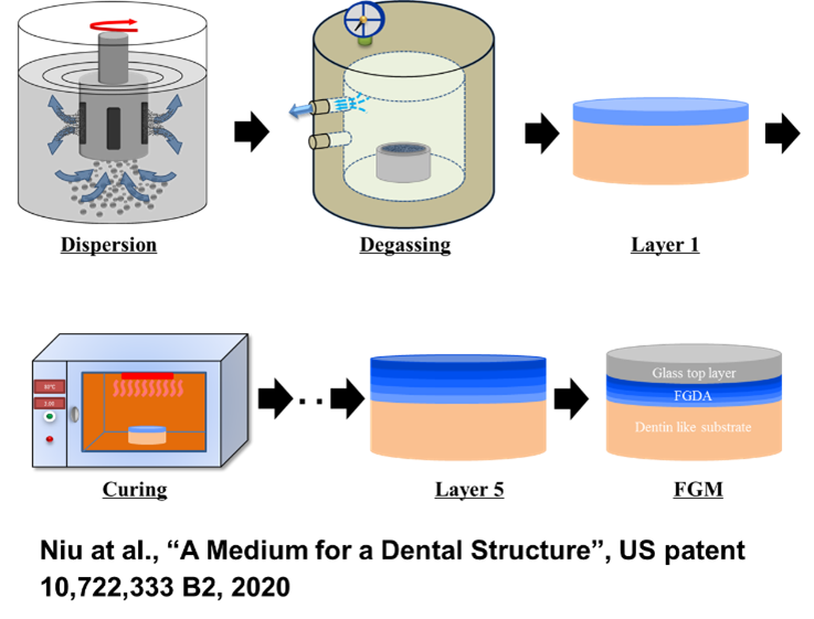 A Medium for a Dental Structure, US patent 10,722,333 B2, 2020