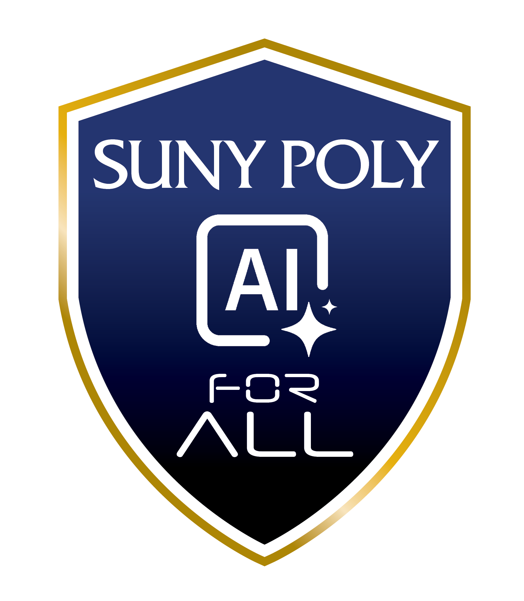 SUNY POLY AI for all logo seal