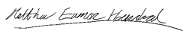 Matthew Handzel signature