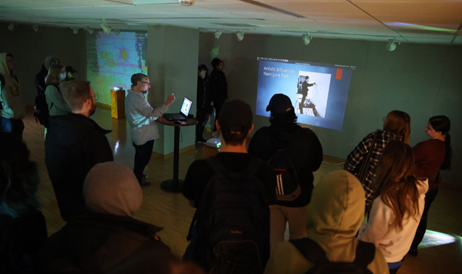 Professor and digital artist Nick LeJeune presents his solo exhibition “Indiscrete Entities” at the Gannett Gallery