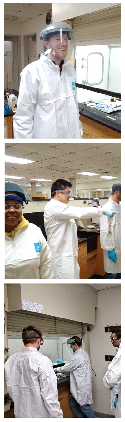 Students in nanotechnology lab
