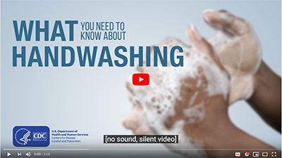 Proper handwashing video screenshot