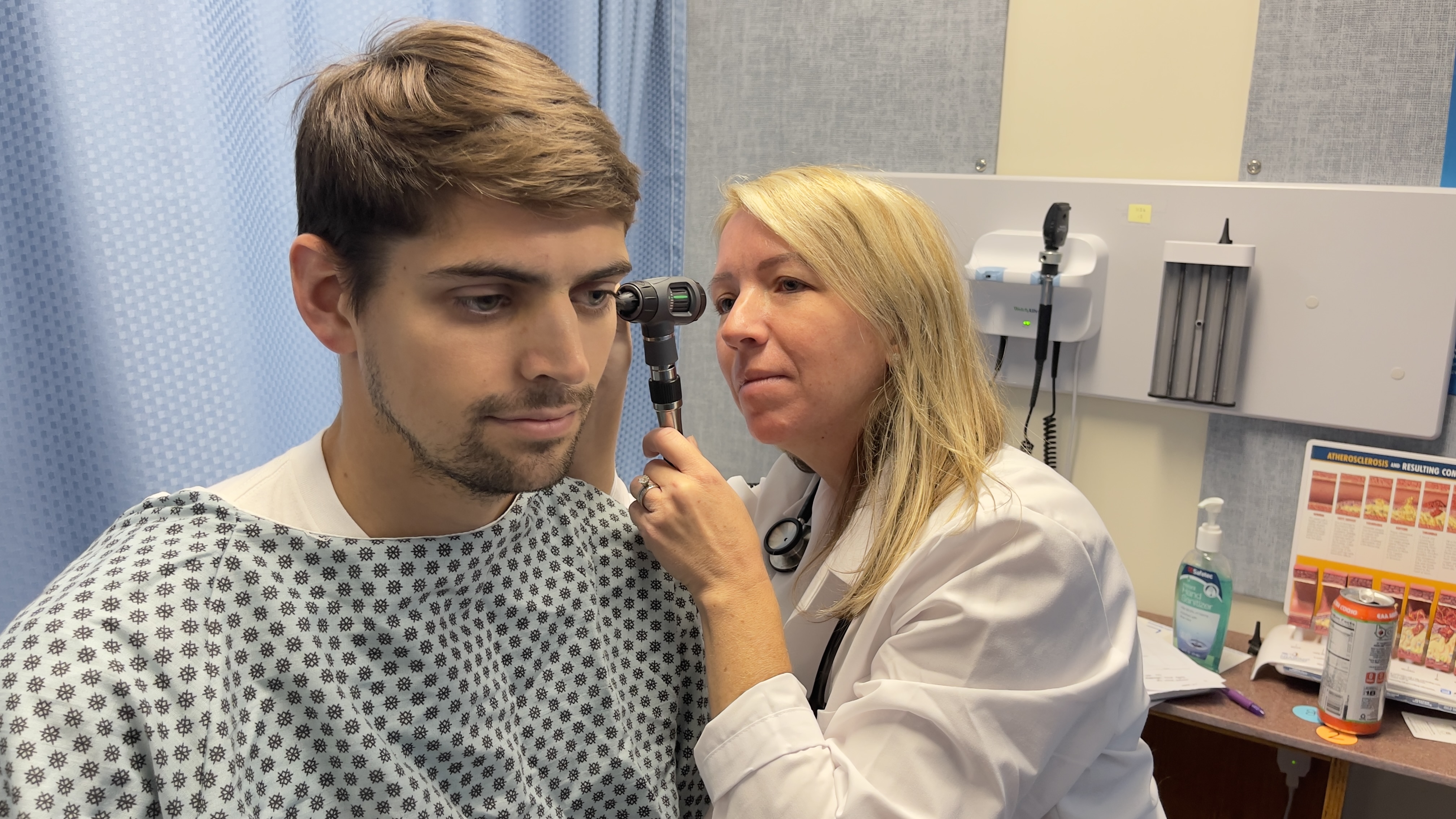 Health sciences students gaining hands-on clinical experience