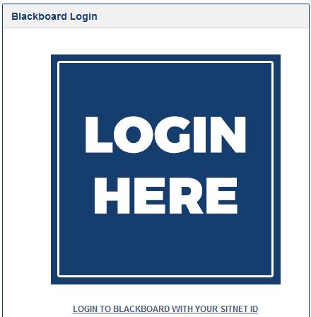 Blackboard login button image