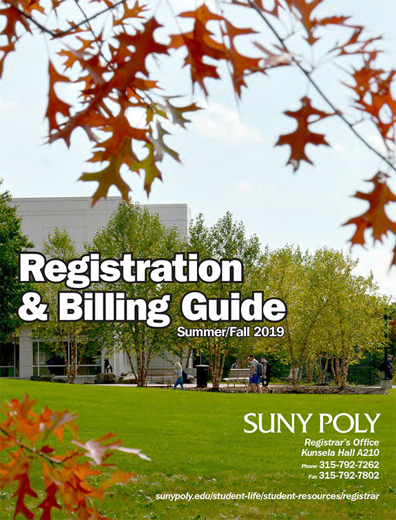 Registration and Billing Information SUNY Polytechnic Institute