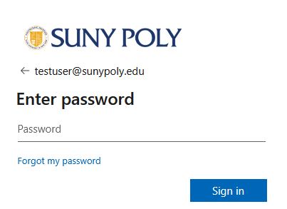Enter password screen