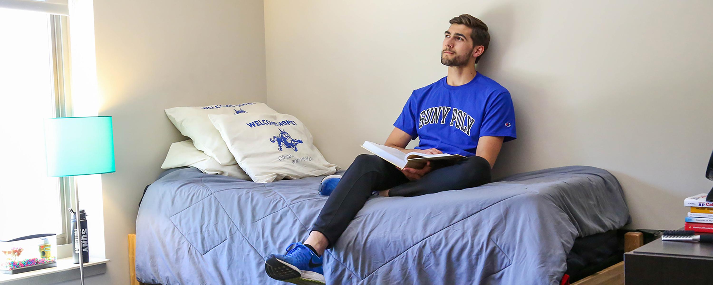 image of student in Dorm room