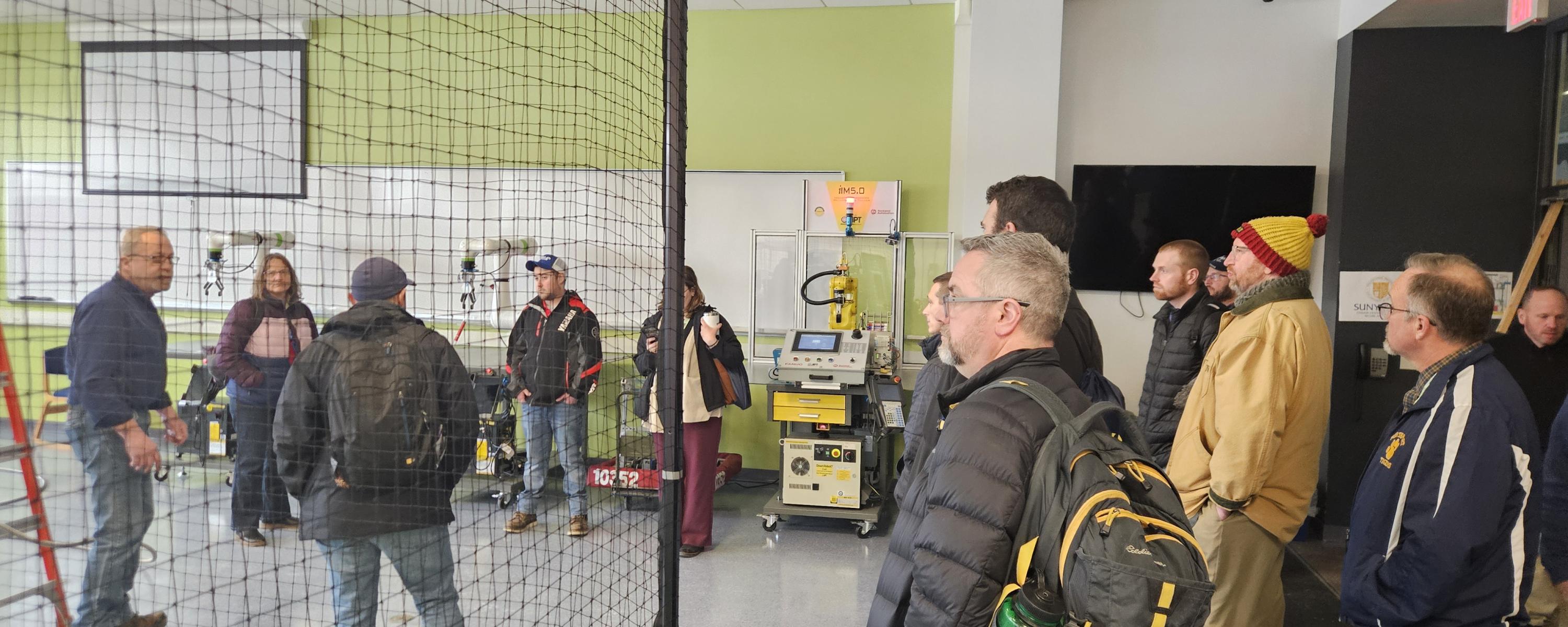 adults learning on a tour