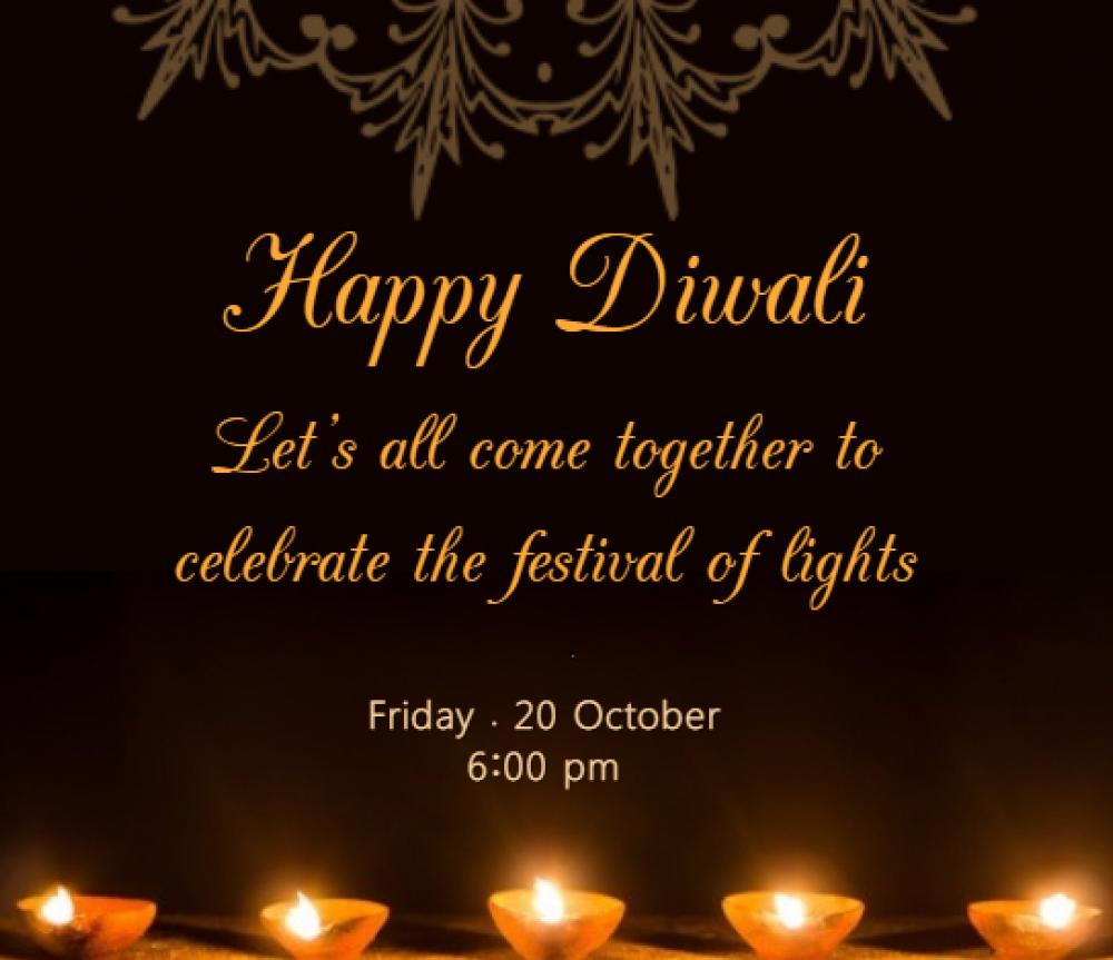 Happy Diwali - image of candles
