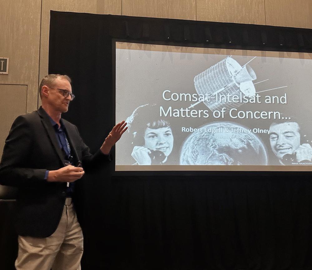 Dr. Edgell presenting this research