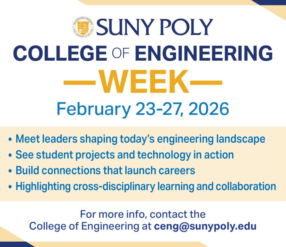 College of Engineering Week flyer with date Feb 23-27, 2026