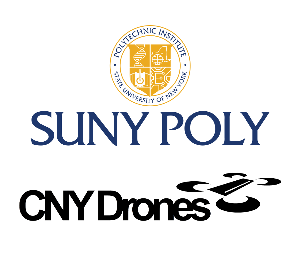 SUNY Poly and CNY Drones Logos