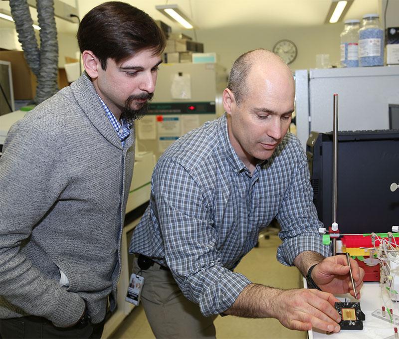 Research Technician Ben Taubman and Interim VPR Dr. Nathaniel Cady