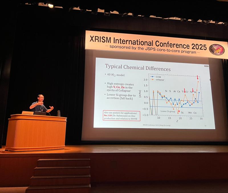 Dr. Leung giving talk about supernova