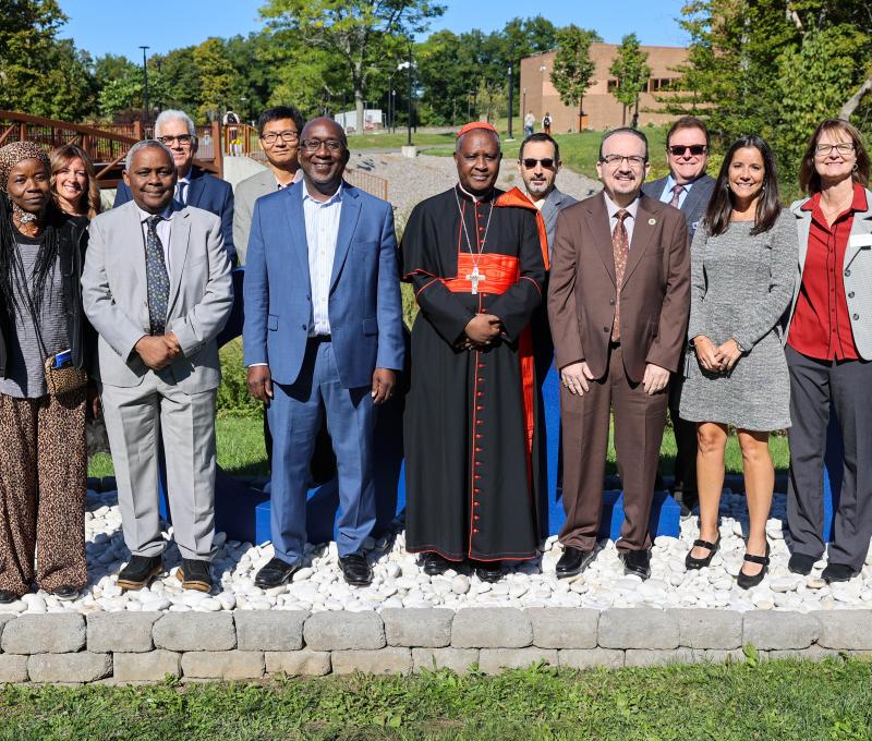 Cardinal Kambanda and SUNY Poly officials